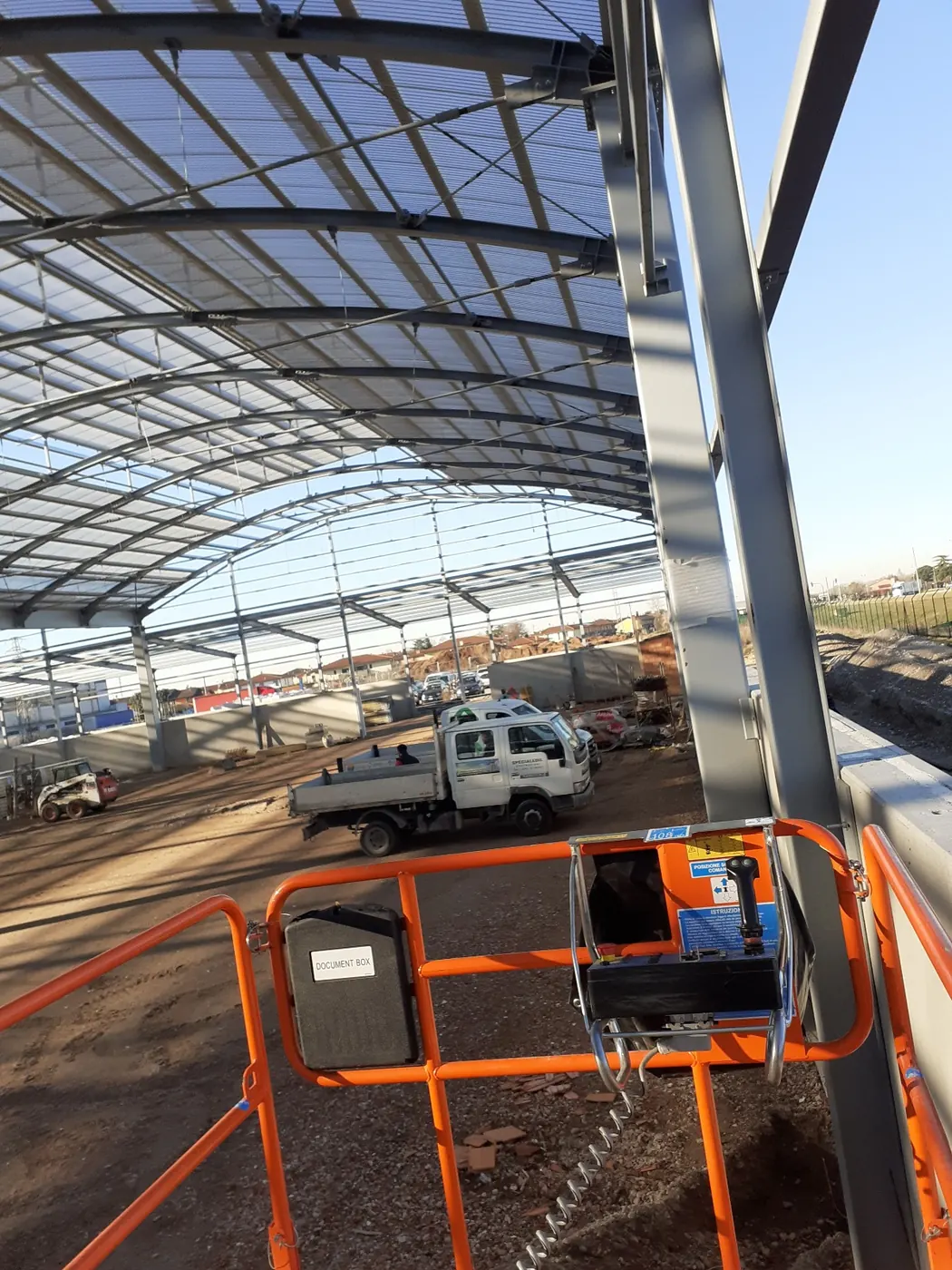 Copertura metallica realizzata da G&G Carpenteria
