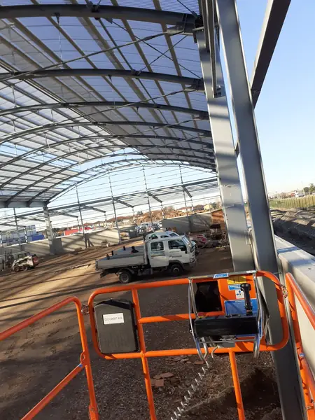 Carpenteria metallica montata in cantiere a Verona